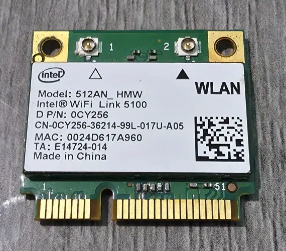 Placa Wi-Fi Intel Centrino Advanced-N 512AN Mini-PCIe Dual Band