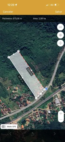 ÁREA À VENDA- BEIRA DE PISTA 