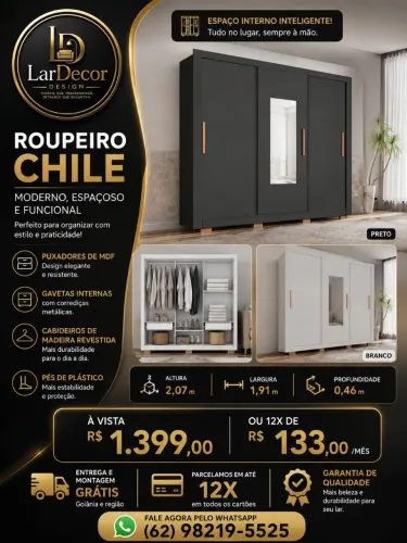 ROUPEIRO CHILE PREÇO PROMOCIONAL