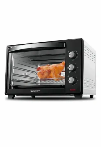 Forno de bancada elétrico Best Forno plus 48L preto/branco