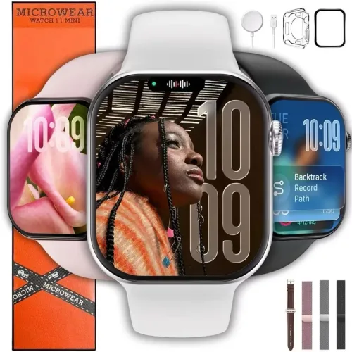 Smartwatch W11 Mini - Fitness, Chamadas, Android e IOS