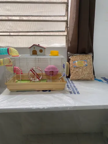 Casinha para hamster completa.