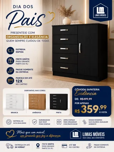 Cômoda Sapateira frete grátis alguns bairros 