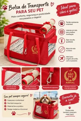 Bolsa de transporte pet