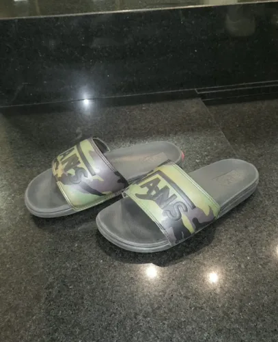 Chinelo Vans Mn La Costa Slide Camuflado/Verde