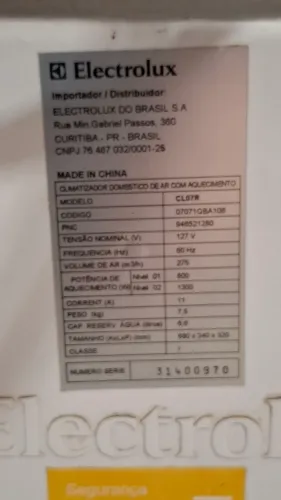 Climatizador doméstico de ar com aquecedor