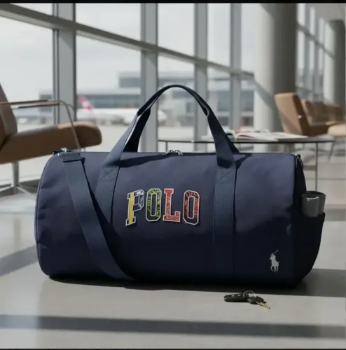 Bolsa Polo Ralph Lauren Bag Duffle Wop Intl Canva Luxo Azul