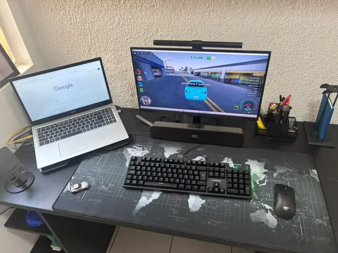 Mesa de escritório preta NOVA