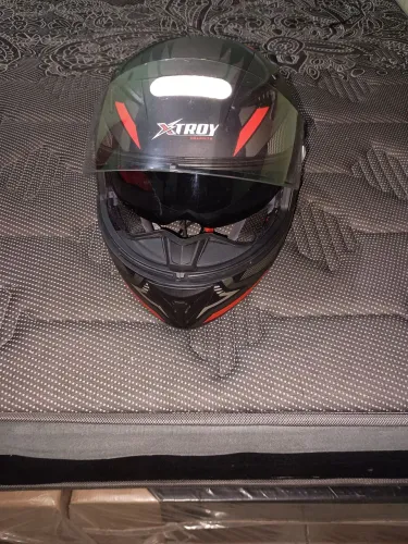 Capacete ebf xtroy com óculos interno fume, tamanho 58