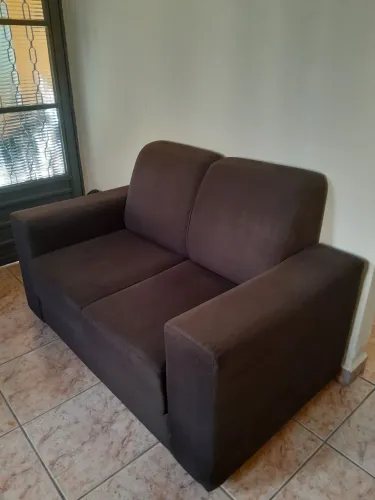 Sofás suede de 2 e 3 lugares