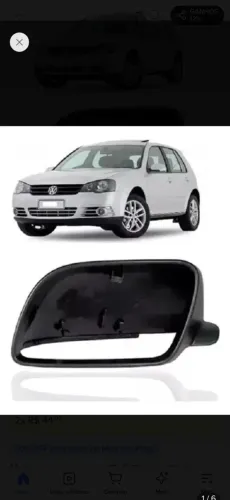 Capa Retrovisor Golf 2007 A 2011 