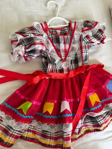 Vestido Junino Infantil 1/2 anos