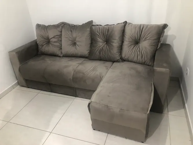 Sofá com chaise várias cores / NOVO / ENTREGAMOS 