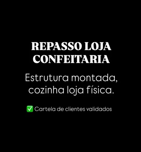 REPASSO OPERAÇÃO CONFEITARIA COMPLETA.