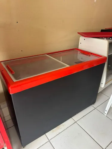 vendo freezer horizontal porta de vidro