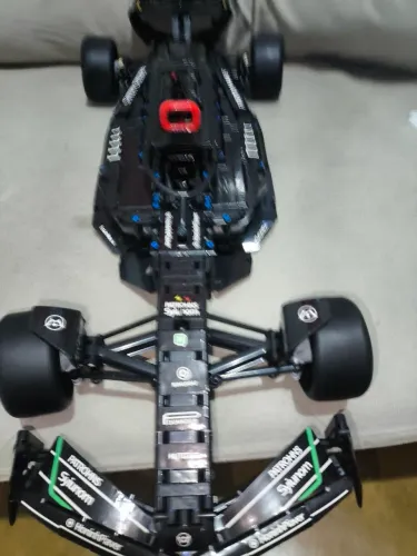 Carrinho Lego moc formula 1 f1 Mercedes com manual
