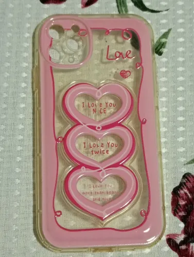 Capinha iPhone 11 Pro Max Rosa Coração 