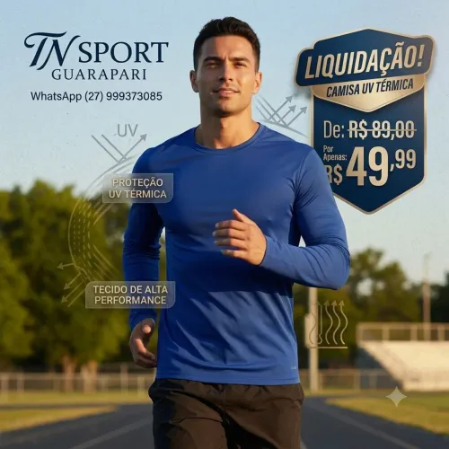 Camisa térmica UV promoção