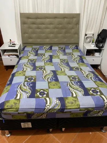 Cama box casal com colchão