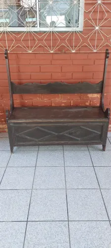 Banco de igreja modelo antigo vintage rustico