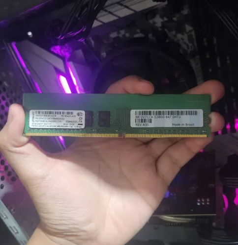 Memória RAM 8GB DDR4 2400MHz ECC UDIMM Samsung/SMART 1Rx8 - Servidor/Xeon