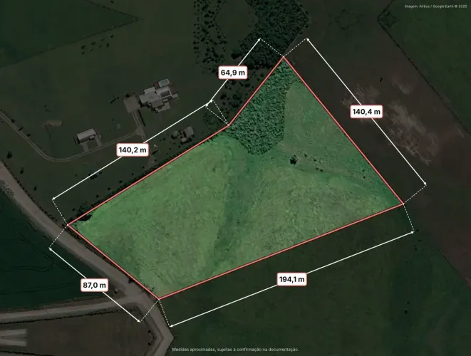 Área rural individual de 20.000 m² na Estrada da Lage - Parte Alta de São Luiz do Purunã