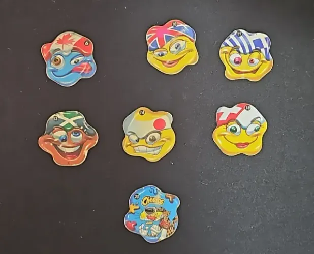 Lote Com 07 Cards Flag Loucos - Elma Chips