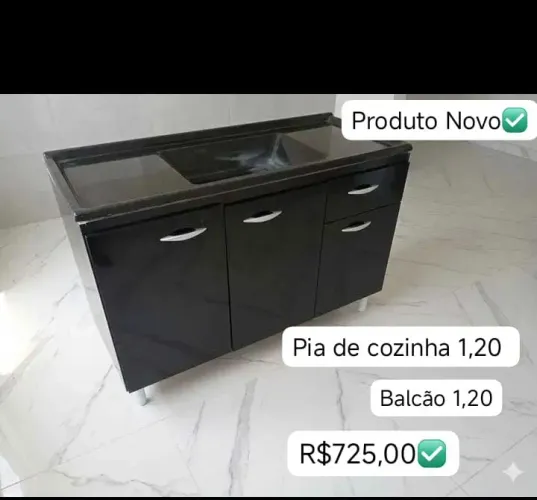 Pia de cozinha com Balcão MDF Novo