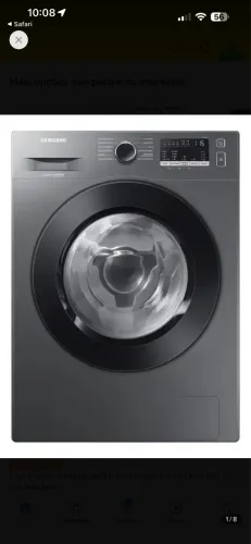 Lavadora/Máquina De Lavar Samsung Lava Seca 11Kg WD11M4473PX