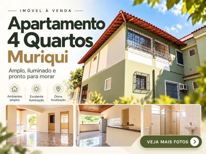 MURIQUI Apartamento com 4 quartos ! Oportunidade ÚNICA!