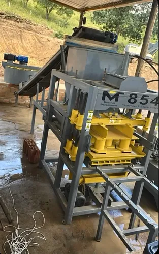 Máquina de blocos bloquetes paver de concreto hidráulica 