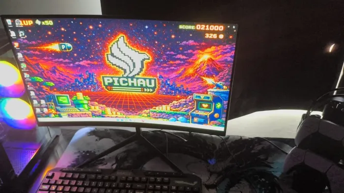 Monitor VALAK Z186 FHD CURVO 180 HZ IPS