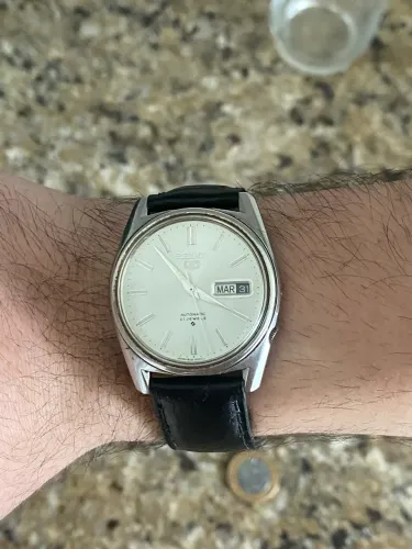 Seiko 5 Automatic 21 Jewels, referência 6119-8093,