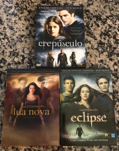 Combo Filmes Saga Crepúsculo (6 DVDs) + Brindes