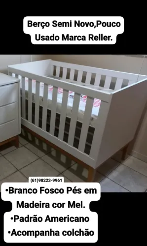 Vendo Berço Semi Novo Reller Americano