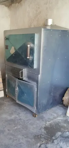 Forno de pizza a lenha em aço inox