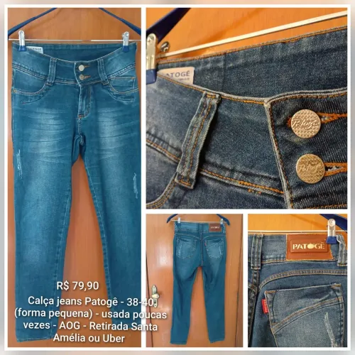 Vendo calça jeans marca Patogê Tam 38/40