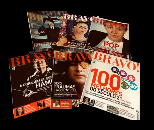 Oportunidade! Lote de 54 volumes revista BRAVO de Arte & Cultura 