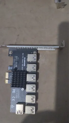 Cartão Riser PCIE 1 a 7, Multiplicador PCI Express,