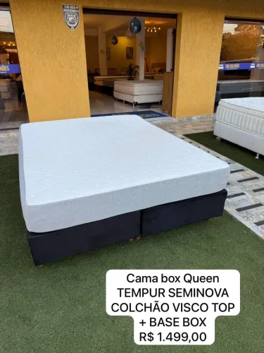 CAMA BOX QUEEN TEMPUR SEMINOVA - ENTREGA