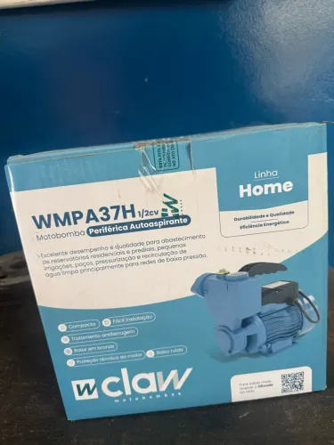 BOMBA D?ÁGUA WCLAW AUTOASPIRANTE 1/2CV 110VOLTS. NÃO DEIXA DAR AR NA BOMBA