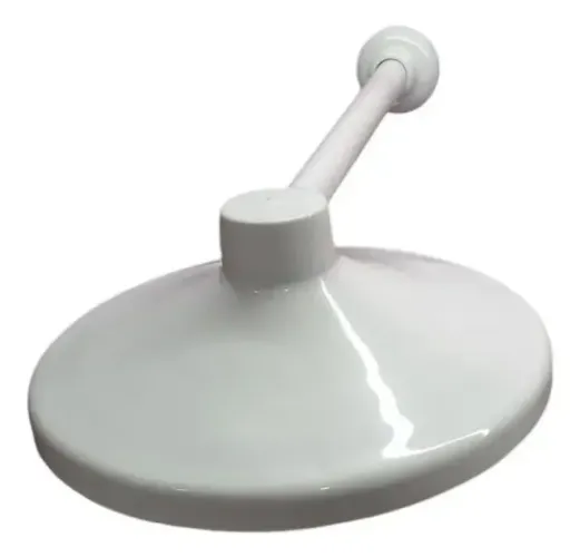 Chuveiro ducha grande 9" plástico ABS branco Luconi