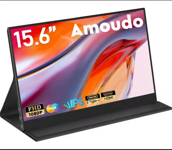 Monitor portátil amoudo 15.6 polegadas