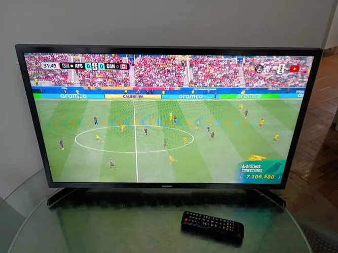 Smart TV Samsung 32" (UN32J4290AG) - Ótimo Estado + Controle e Fonte Originais