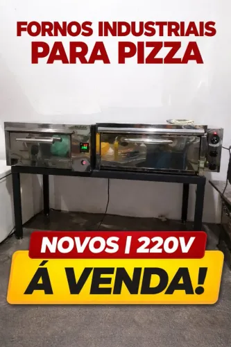 VENDE-SE 2 FORNOS INDUSTRIAIS NOVOS 220W 