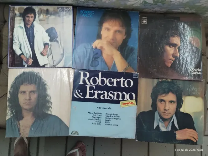 Disco de vinil e LD