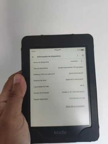 Kindle Paperwhite 10ª Geração - Wi-Fi | Ótimo Estado