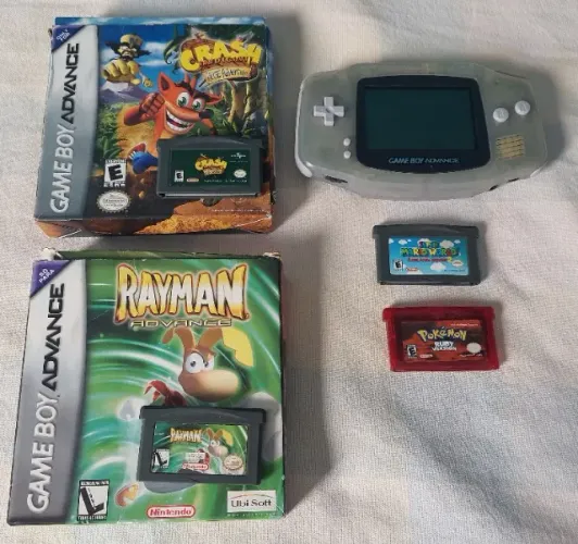 Console Portatil Nintendo GameBoy Advance - Inclui Jogos e Caixas Originais