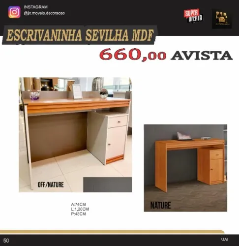 ESCRIVAININHA SEVILHA MDF