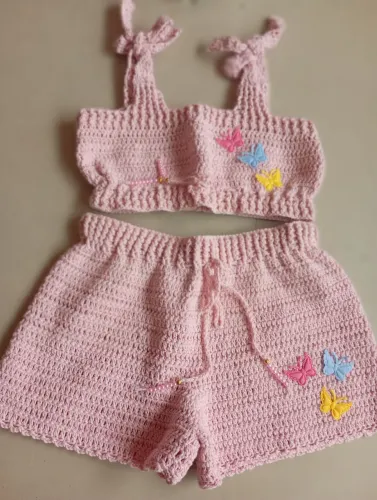 Conjunto bebê croche